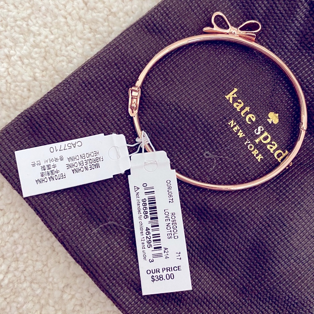Kate Spade Rose Gold “Take A Bow” Bracelet NWT